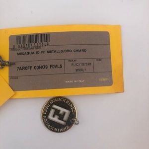 Fendi Charm for keychain or jewelry in original packaging